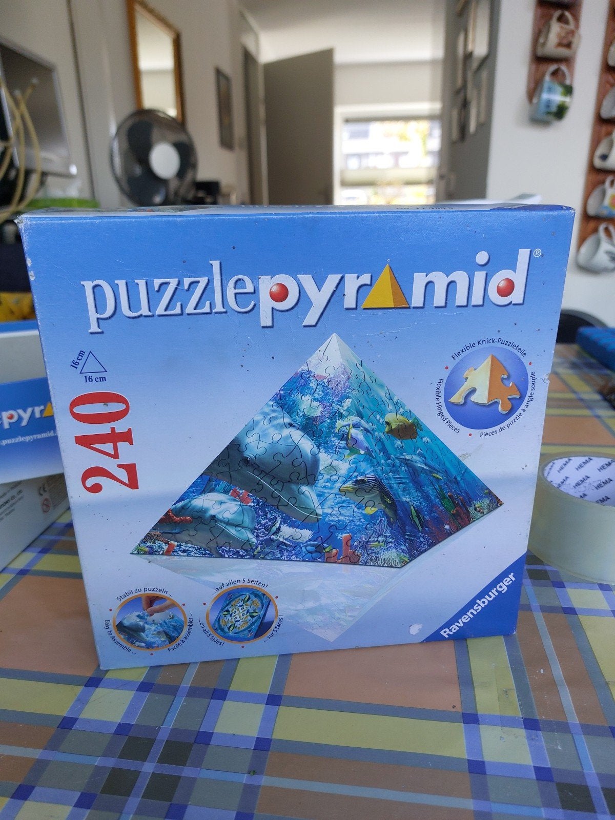 Ravensburger Puzzlepyramid 'Piramide' 240 stukjes, Een of twee spelers, Ophalen of Verzenden, Gebruikt, Ravensburger