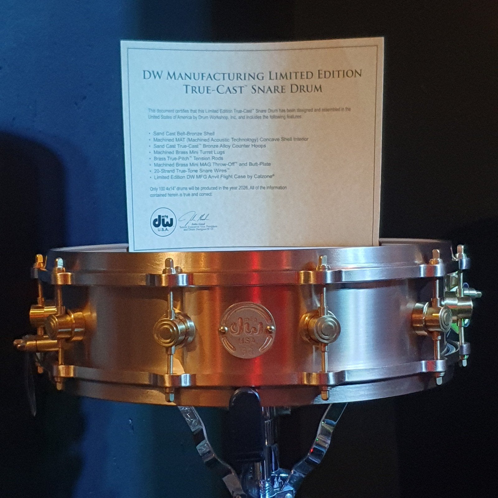 The 'Holy Grail'. DW  Limited Edition True-Cast Bell Bronze., Ophalen of Verzenden, Nieuw, Overige merken