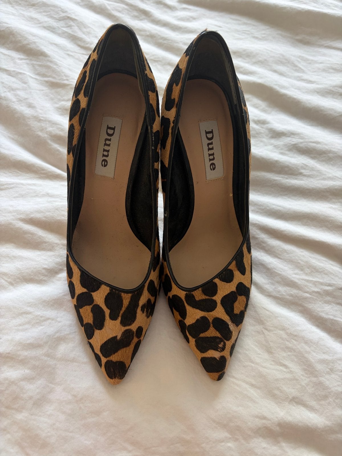 Dune Leopard Print Pumps - Maat 36, Ophalen of Verzenden, Gedragen, Bruin, Pumps