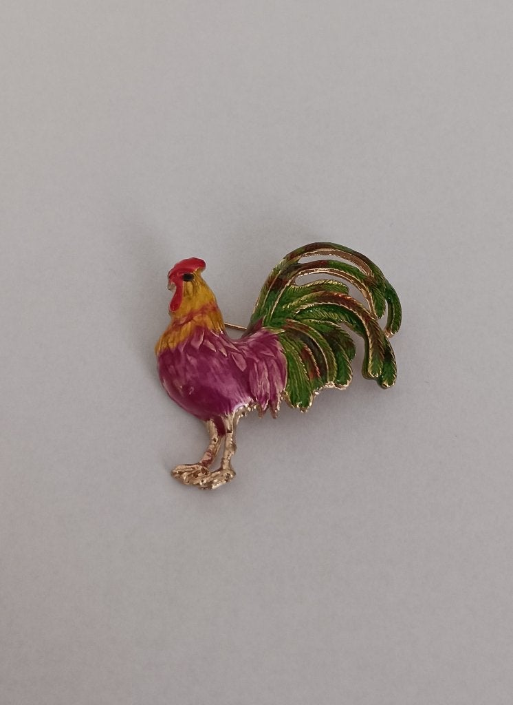 Haan broche, Overige materialen, Overige kleuren, Minder dan 4 cm, Nieuw