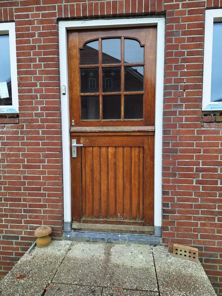 Achterdeur, klassiek (duodeur), Gebruikt, 80 tot 100 cm, Ophalen of Verzenden, Buitendeur