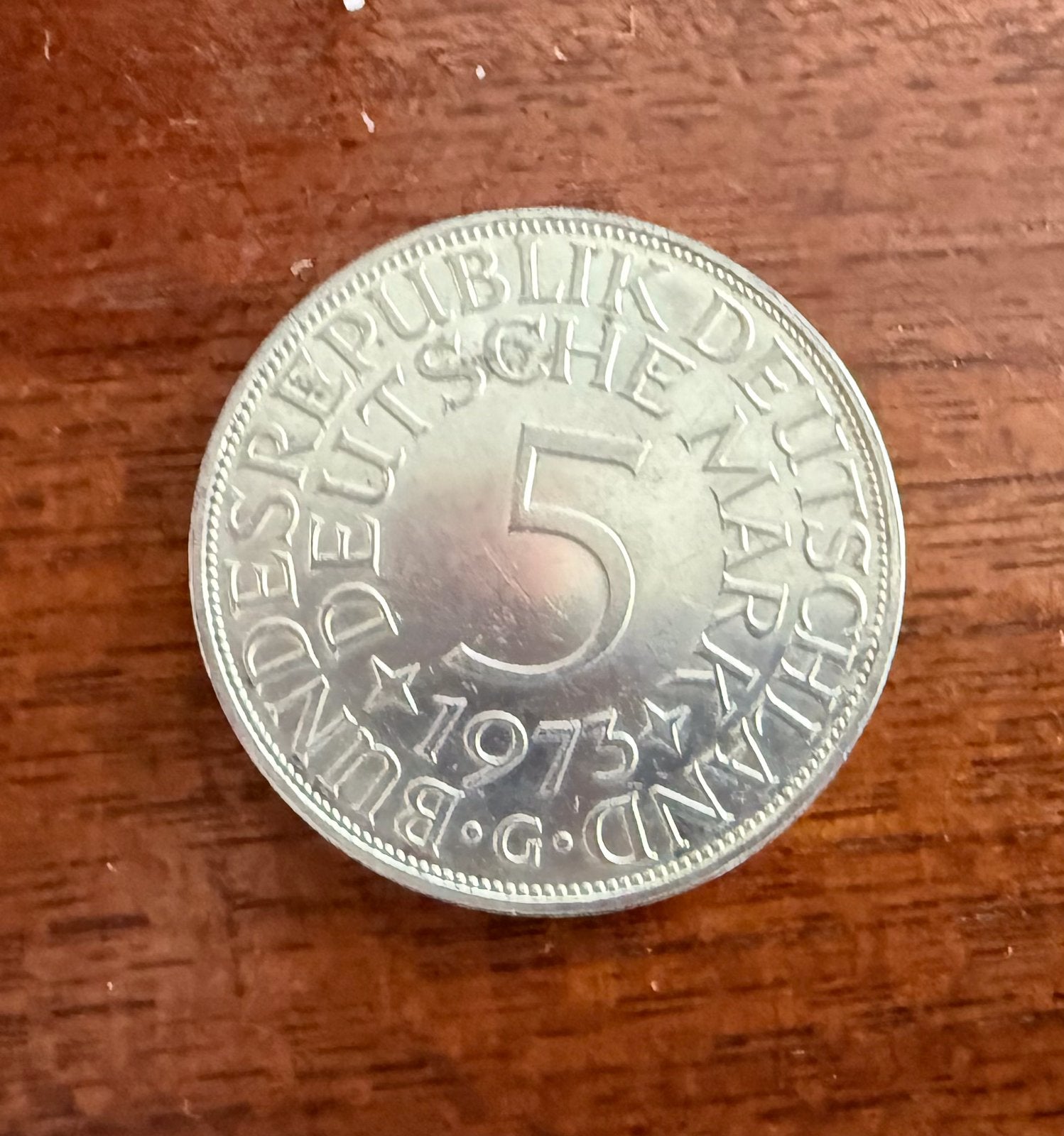 5 Mark munt Duitsland 1973 - Bundesrepublik Deutschland, Ophalen of Verzenden, Duitsland, Losse munt
