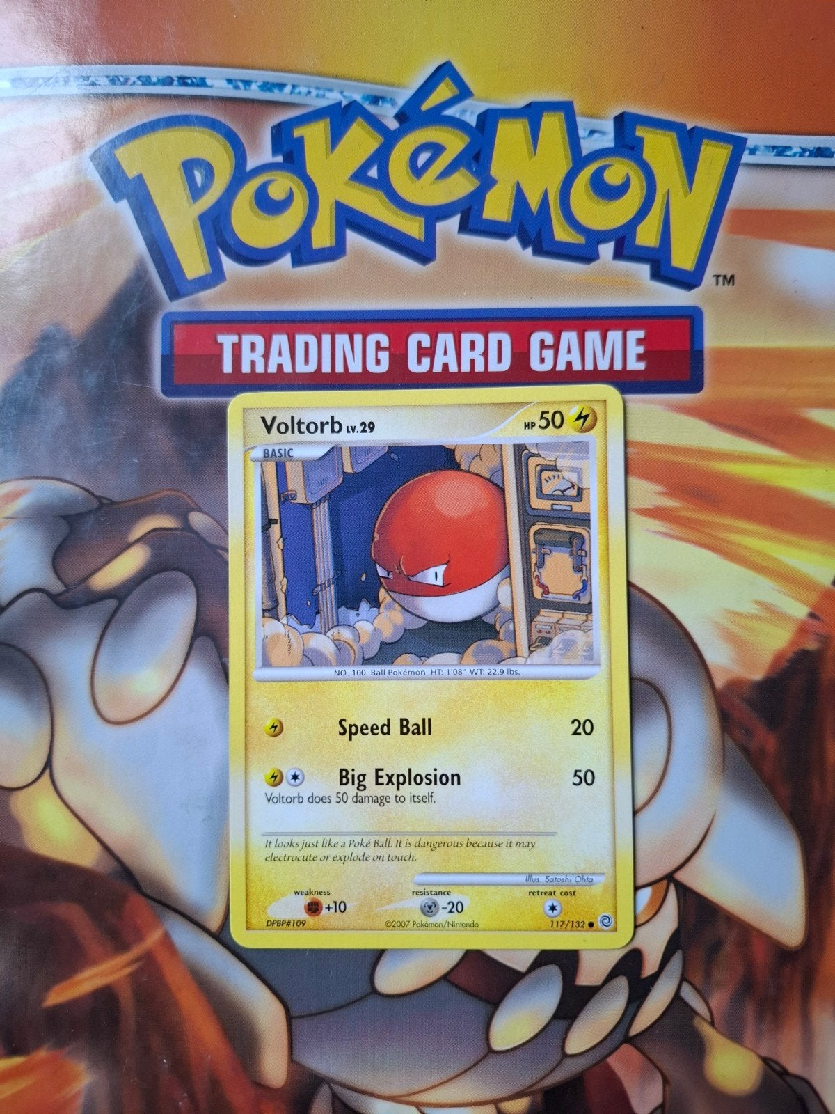 Voltorb 117/132 Diamond&Pearl Secret Wonders pokemon kaart, Ophalen of Verzenden, Zo goed als nieuw, Losse kaart