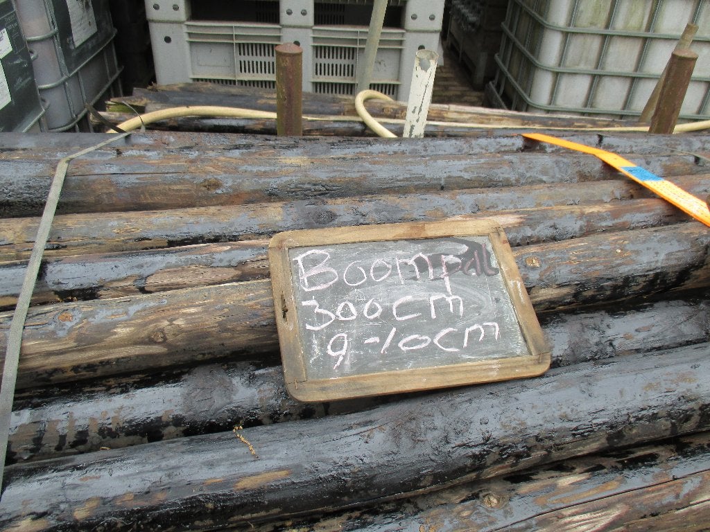 boompalen  lang  300  cm  dik 9-10  cm, Ophalen, Gebruikt, 250 cm of meer, Balken
