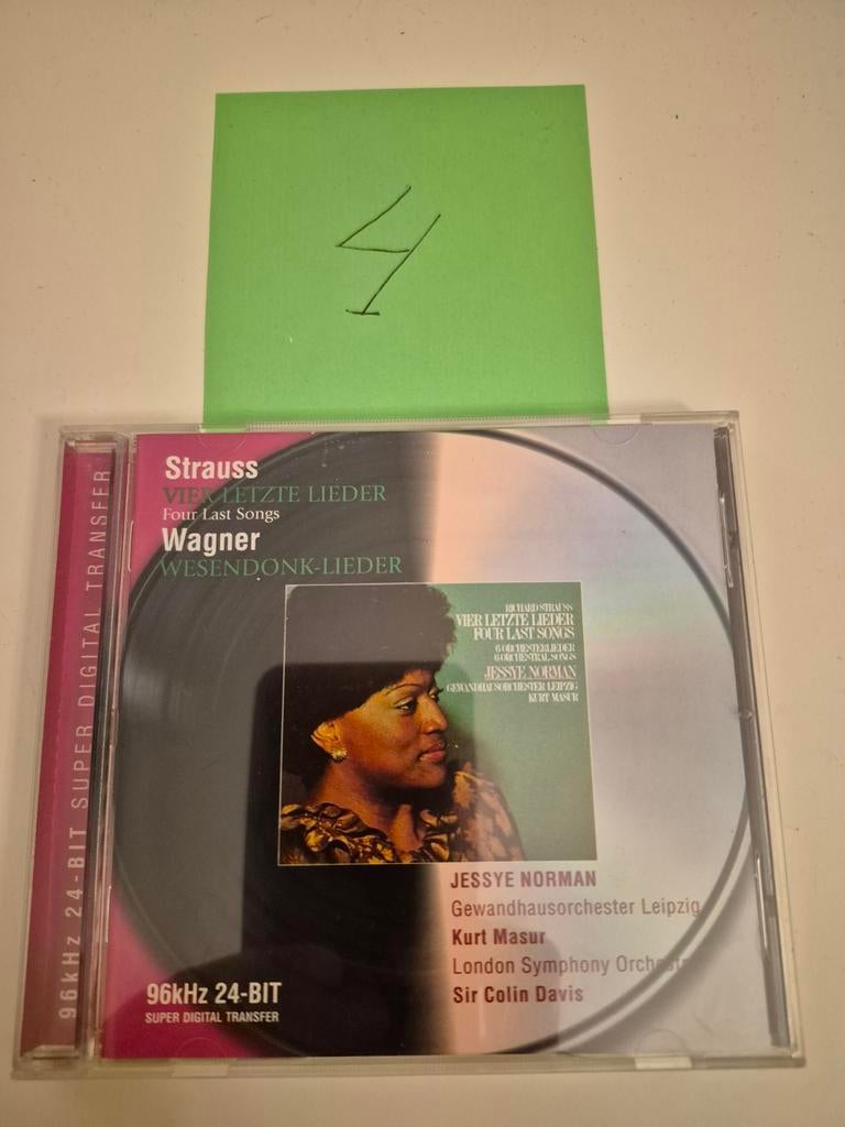 Jessye Norman - Strauss: Vier Letzte  / Wagner: Wesendonck, Met libretto, Ophalen of Verzenden, Zo goed als nieuw, Romantiek