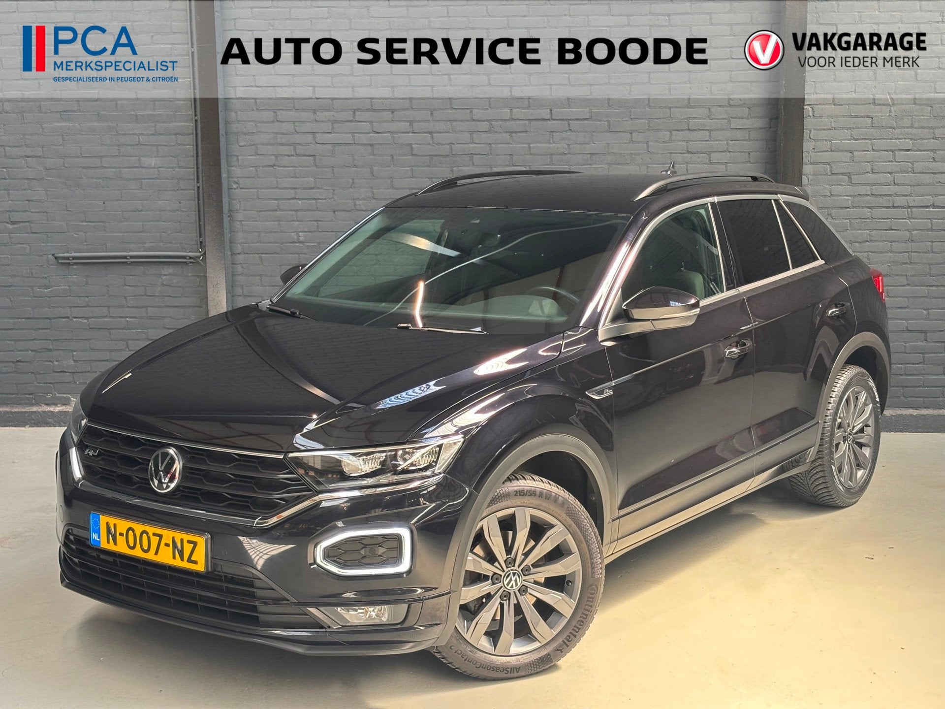 Volkswagen T-Roc 1.5 TSI (150 pk) R-Line Sport automaat - ca, Auto's, Volkswagen, 1254 kg, 4 cilinders, 150 pk, Leder en Stof