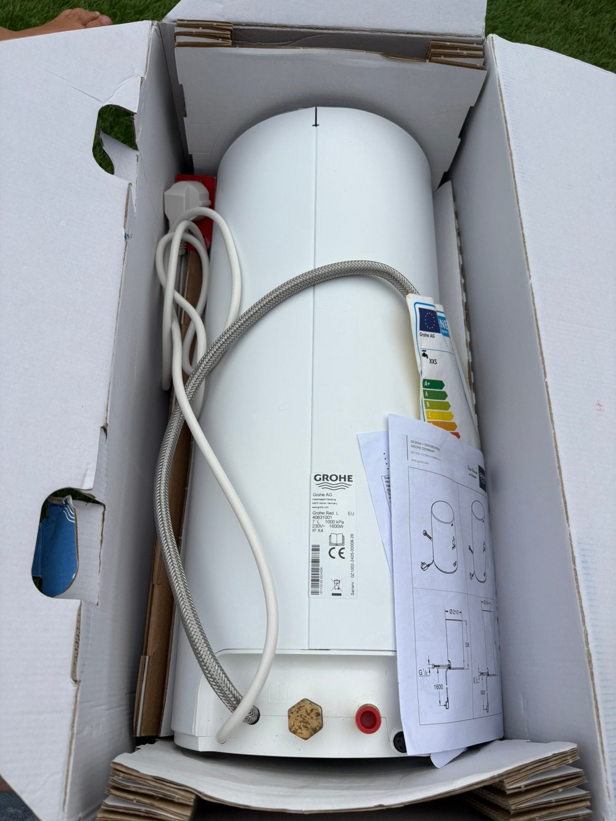 Nieuwe GROHE Red Boiler 7 Liter, Nooit gebruikt | Compleet, Doe-het-zelf en Verbouw, Ophalen, Nieuw, Boiler, Minder dan 3 jaar oud