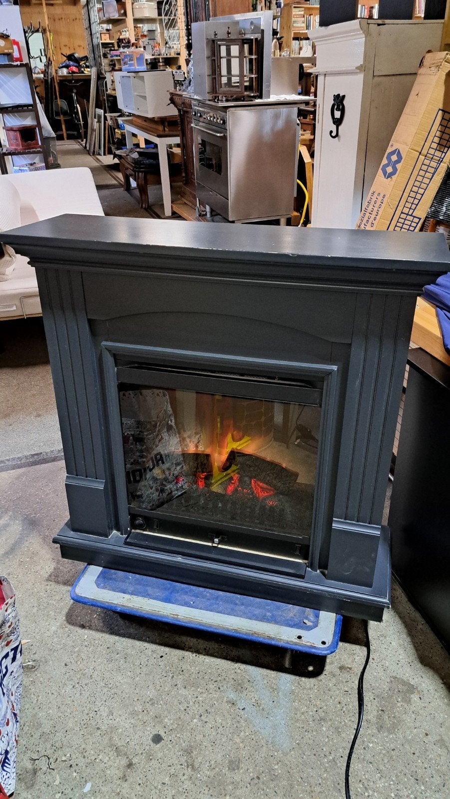EWT Optiflame Elektrische Haard - Model CDW15WW, Ophalen, Gebruikt, Vrijstaande haard, Elektrische haard