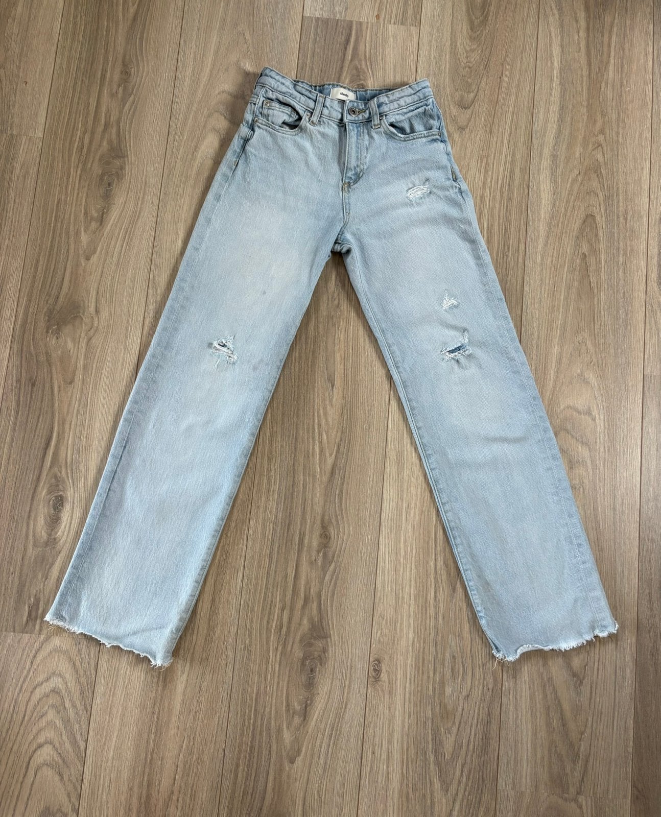 Lichtblauwe straight Shoeby jeans - maat 146, Ophalen of Verzenden, Zo goed als nieuw, Meisje, Broek