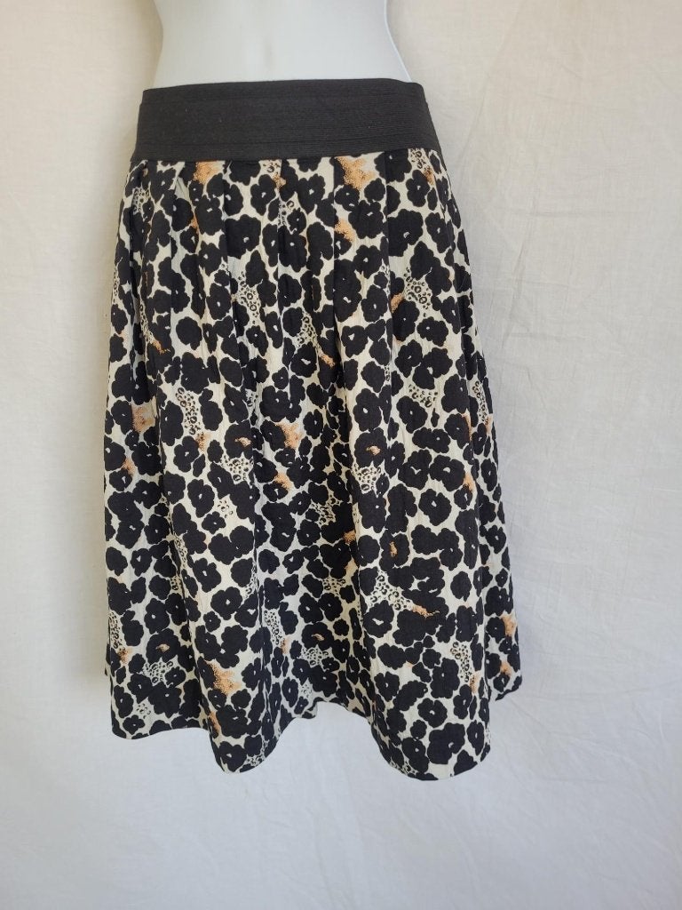 Stoere rok, breed elastieken tailleband mt M/L Happyskirtt, Maat 38/40 (M), ., Zwart, Ophalen of Verzenden