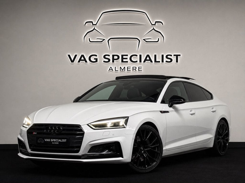 Audi S5 / A5 Sportback 3.0 TFSI S5 QUATTRO Pro Line PlusPANO, Auto's, Audi, Stof, Gebruikt, 2995 cc, Wit