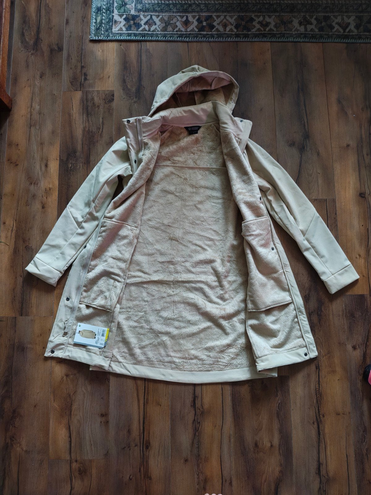 Mondetta softshell jacket / lange jas maat S NIEUW, Mondetta Outdoor Project, Beige, Nieuw, Ophalen of Verzenden