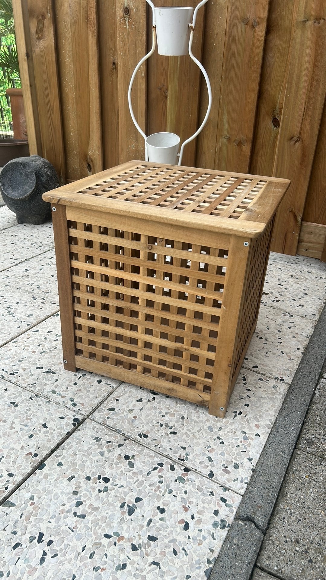 Sidetable Ikea Hol 50x50x50 cm, Ophalen, Zo goed als nieuw, 75 cm of meer, 60 cm of meer