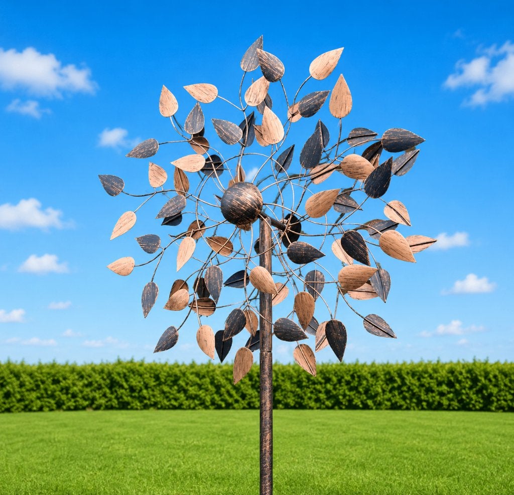 WINDMOLEN / BEUKENBLAD / TUINSTEKER / tuinbeeld / spinner, Huis en tuin decoratie Marie, Nieuw, Info@huisentuindecoratiemarie.nl