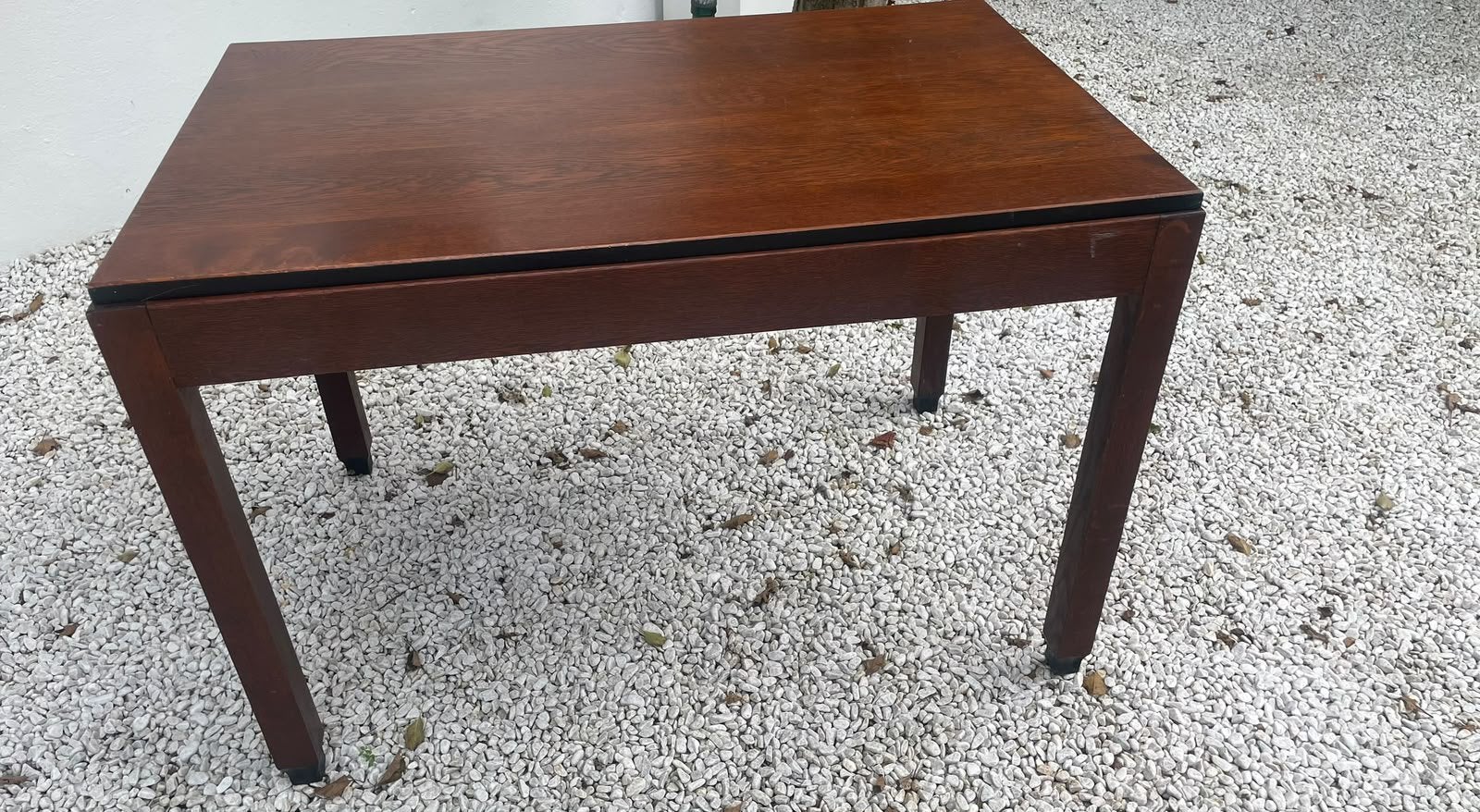 Art deco tafel, bruin / zwart, eettafel Amsterdamse school, Antiek en Kunst, Ophalen