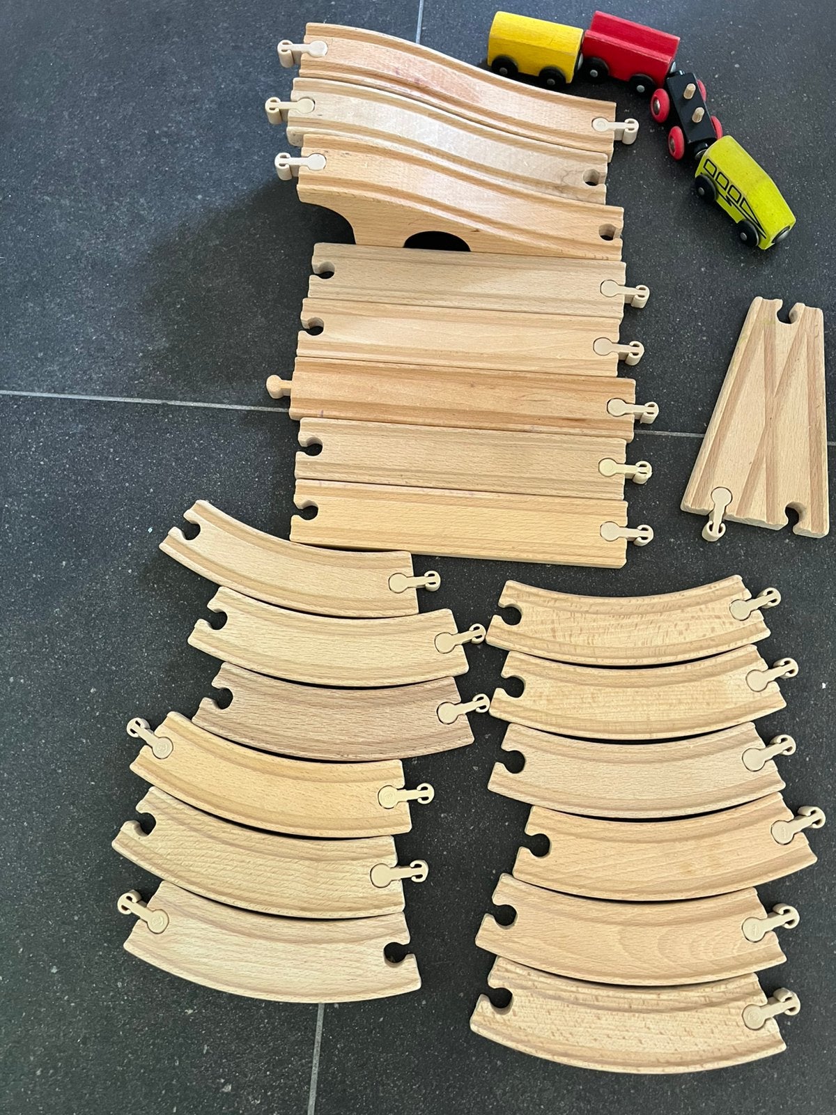 Ikea houten treinbaan, Kinderen en Baby's, Speelgoed | Houten speelgoed, Ophalen, Gebruikt