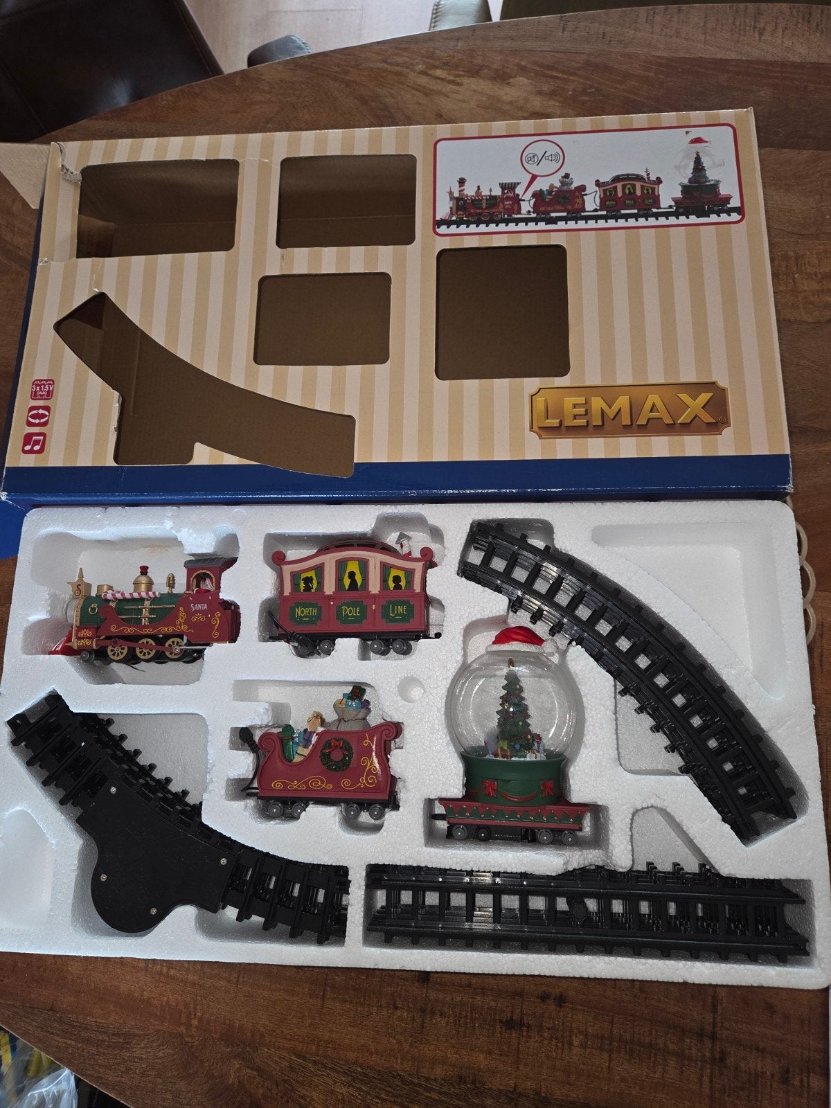 Lemax Kersttrein Noord Pool Railway geluid beeld, Diversen, Ophalen of Verzenden, Zo goed als nieuw