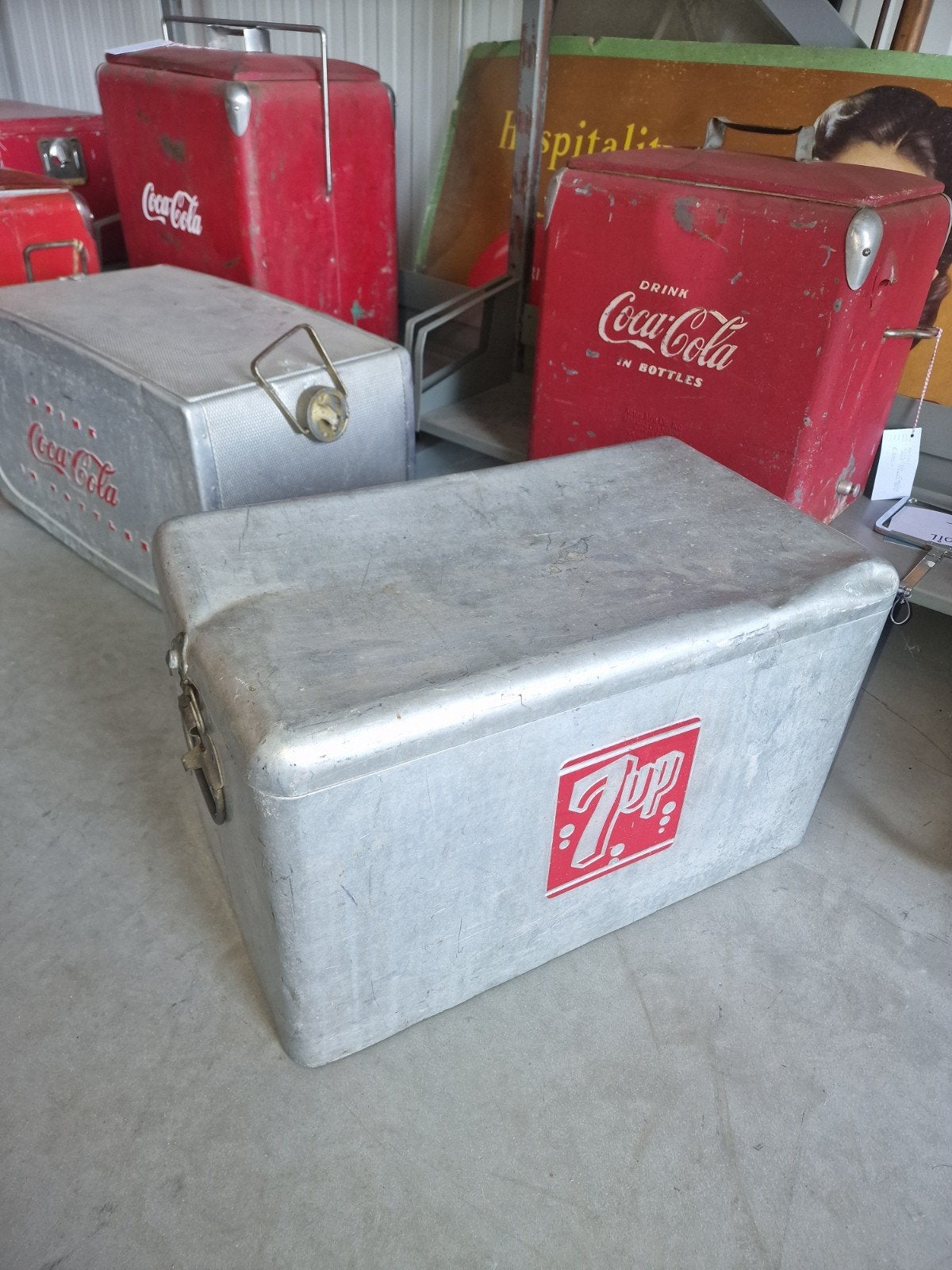 7up cooler usa Coca-Cola  pepsi  royal crown miller dr peppe, Ophalen, Gebruikt, Gebruiksvoorwerp