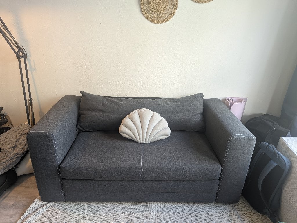 Slaapbank Ikea, Ophalen, Tweepersoons, 140 cm, Zo goed als nieuw
