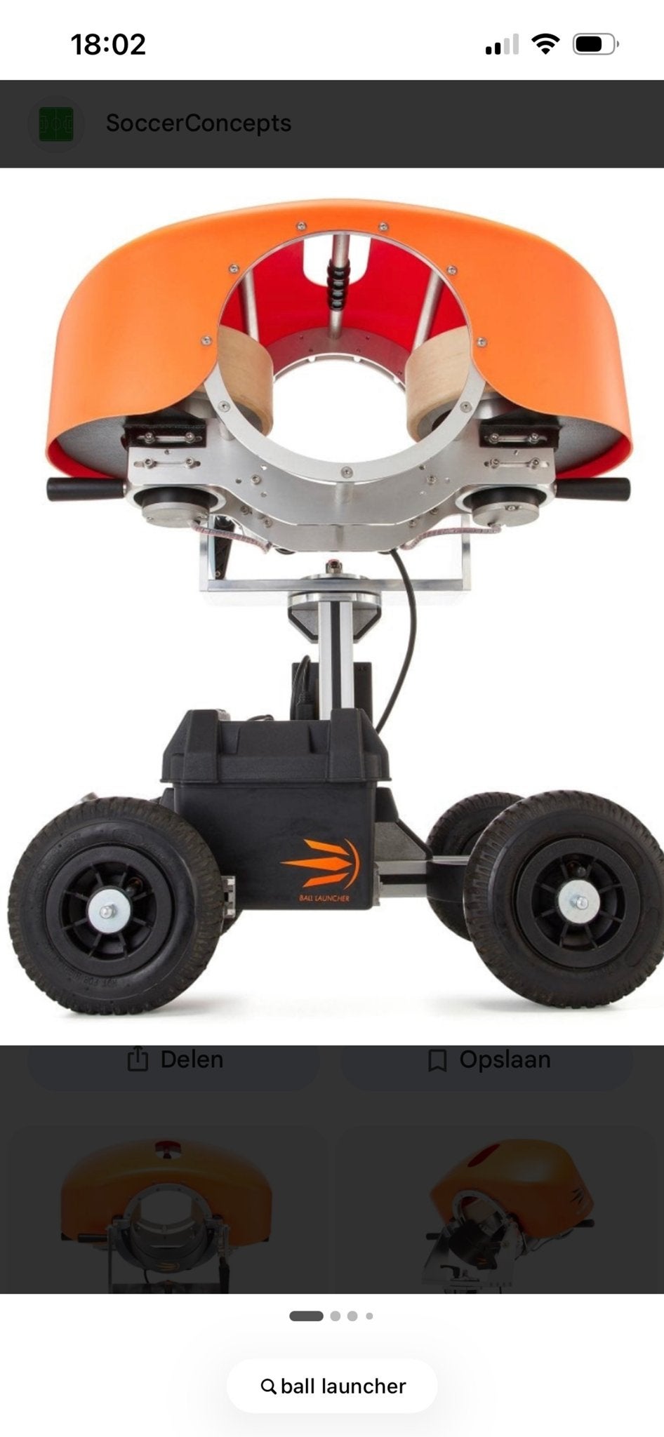 Ball Launcher - Balschietmachine, Ophalen of Verzenden, Zo goed als nieuw, Overige typen
