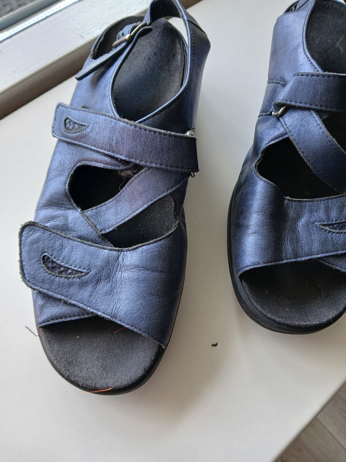 VIVA SOLIDUS mooie Sandalen mooie kl.blauw mt 38-5, VIVO SOLIDUS, Sandalen of Muiltjes, Zo goed als nieuw, Verzenden