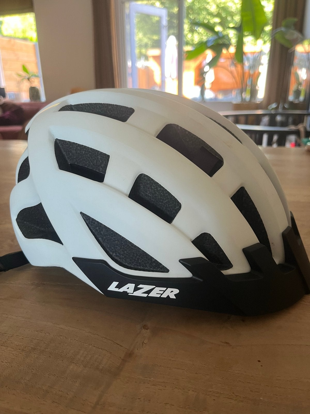 Lazer Compact-DLX Fietshelm - Wit - Uniseks - Maat 54-61cm, Ophalen of Verzenden, Zo goed als nieuw, Overige maten, Heer of Dame