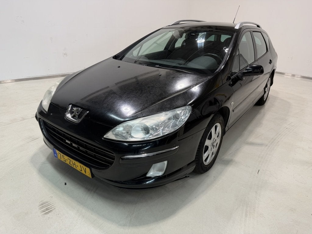 Peugeot 407 SW 2.0-16V ST Pack Business (bj 2008), Auto's, Stof, Gebruikt, 4 cilinders, Zwart