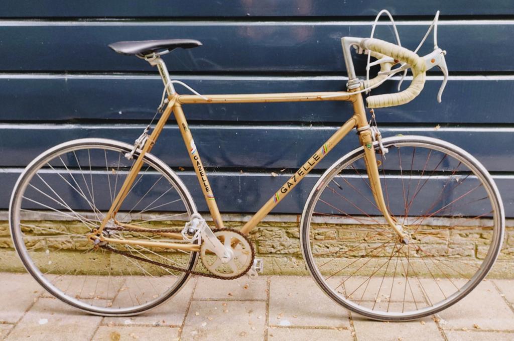 Gazelle semi racefiets jaren 70 racestuur velgremmen 28", Fietsen en Brommers, Fietsen | Oldtimers, Ophalen, Jaren '60 of nieuwer