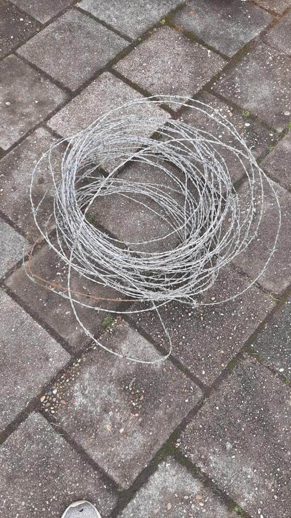 Prikkeldraad gratis, Ophalen, Minder dan 10 meter