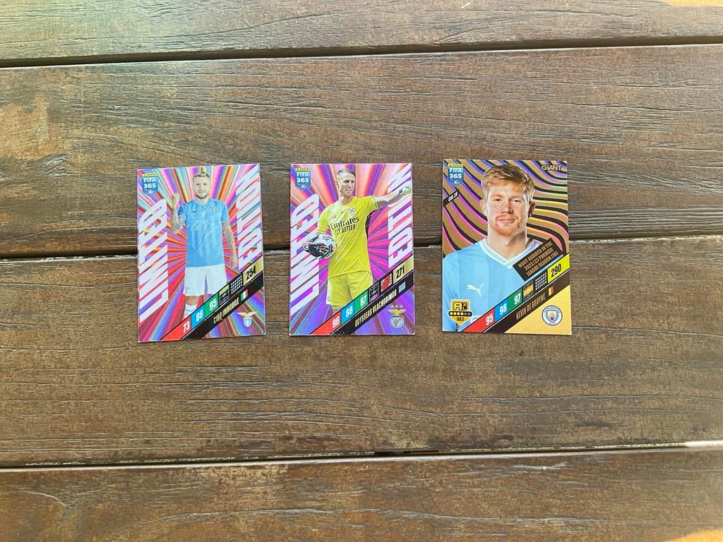 FIFA 365 Voetbalkaarten: Immobile, Vlachodimos, De Bruyne, Ophalen of Verzenden, Gebruikt, Buitenlandse clubs, Spelerskaart