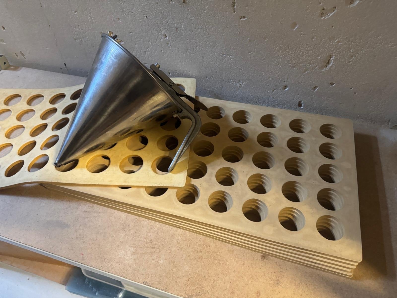 7x Borstplaat matten | 2 trechters | 1 reamur meter