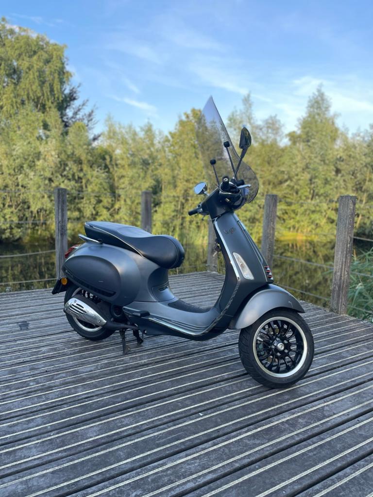 Vespa Sprint S 2016 - Mat Grijs, Ophalen, Gebruikt, Overige typen, Vespa