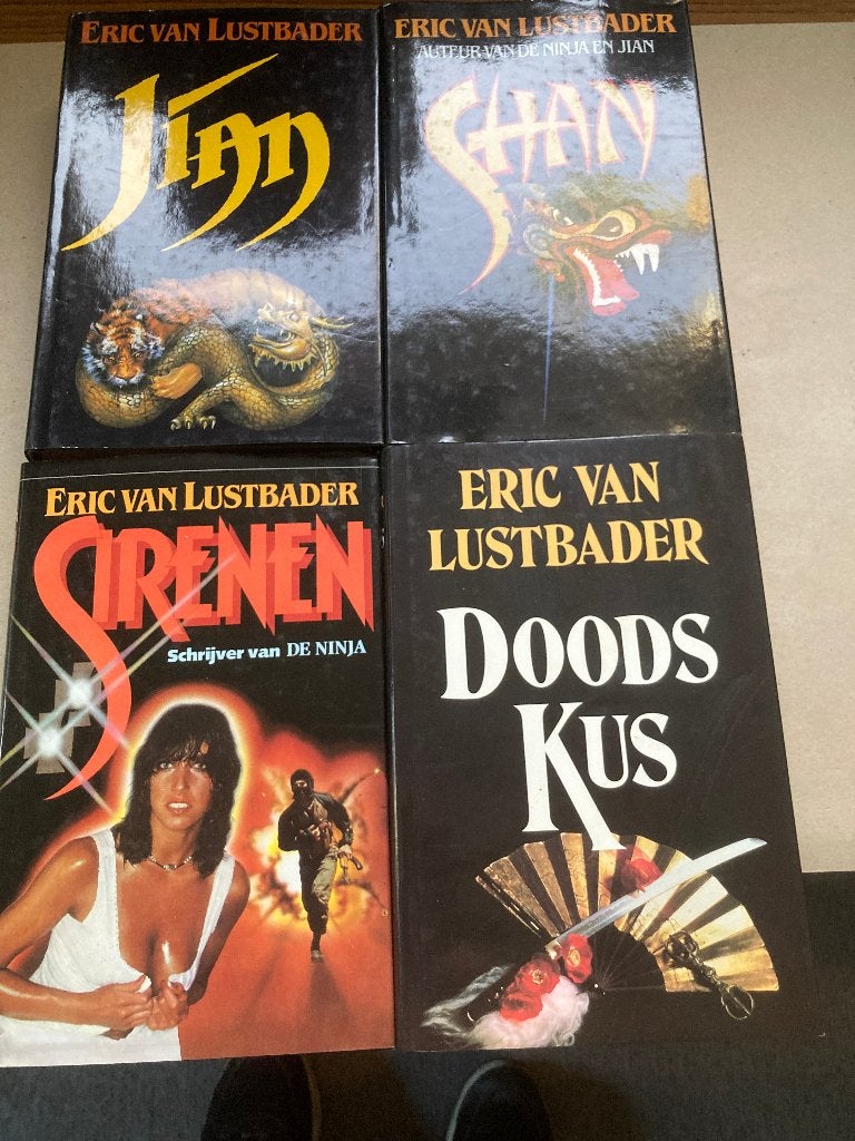 T.K. nog 6 boeken van Eric van Lustbader Jian Shan Doodsskus, Boeken, Ophalen of Verzenden, Gelezen, Eric Van Lustbader, Wereld overig
