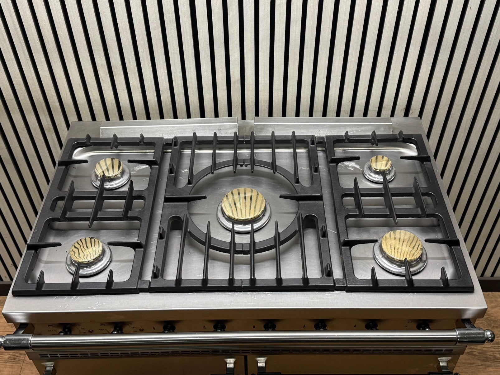 Luxe Lacanche Fornuis RVS met 3 ovens 100 cm, Fornello Esperta, Ophalen of Verzenden, Zo goed als nieuw, Energieklasse A of zuiniger