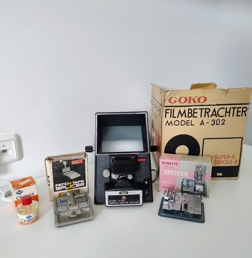 GOKO Super 8 Editor Viewer A-302 + Splicers + Handleiding, Verzamelen, Fotografica en Filmapparatuur, Overige typen, 1960 tot 1980