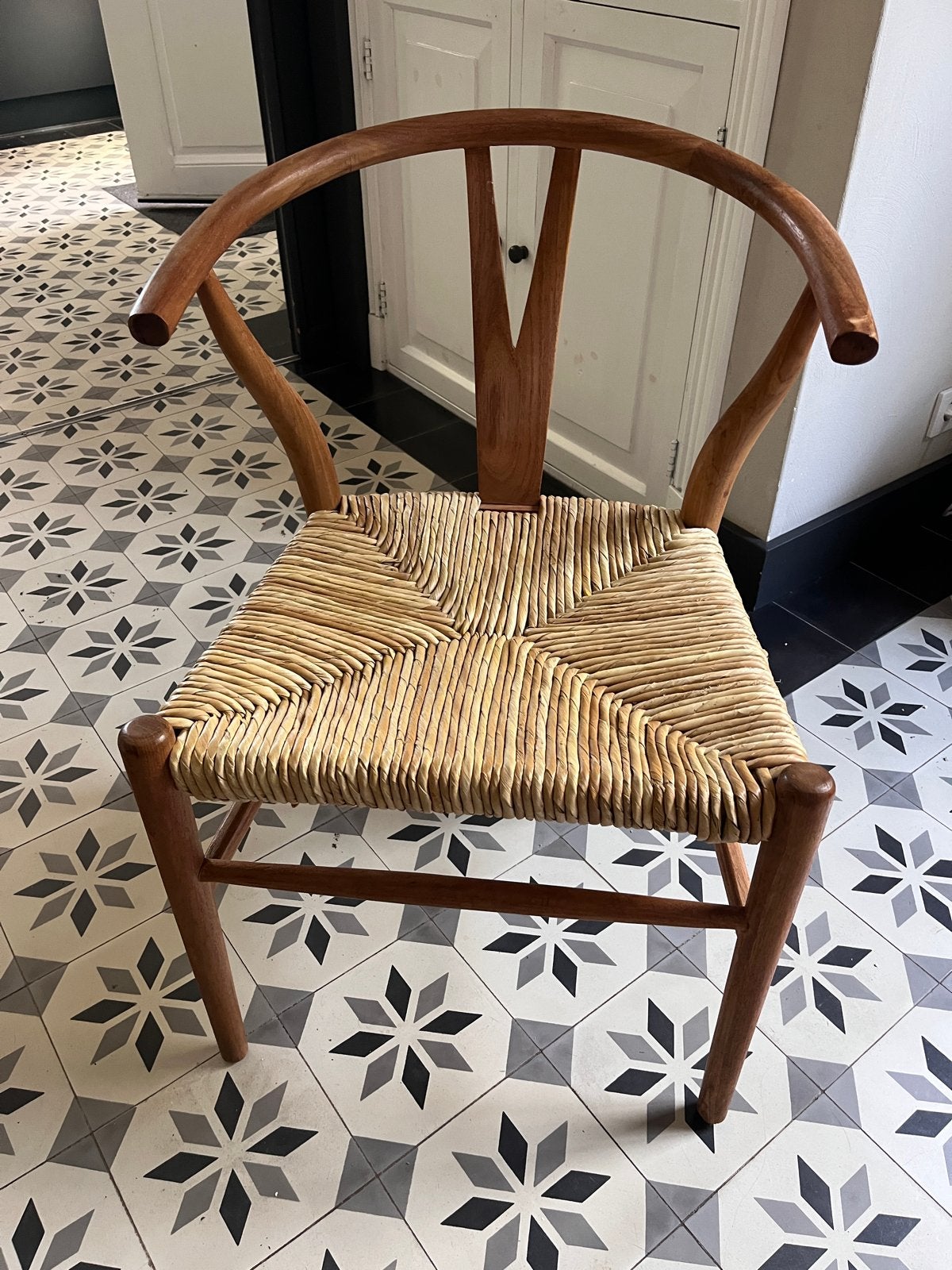 Liam teak houten stoelen, Ophalen, Gebruikt, Twee, Bruin