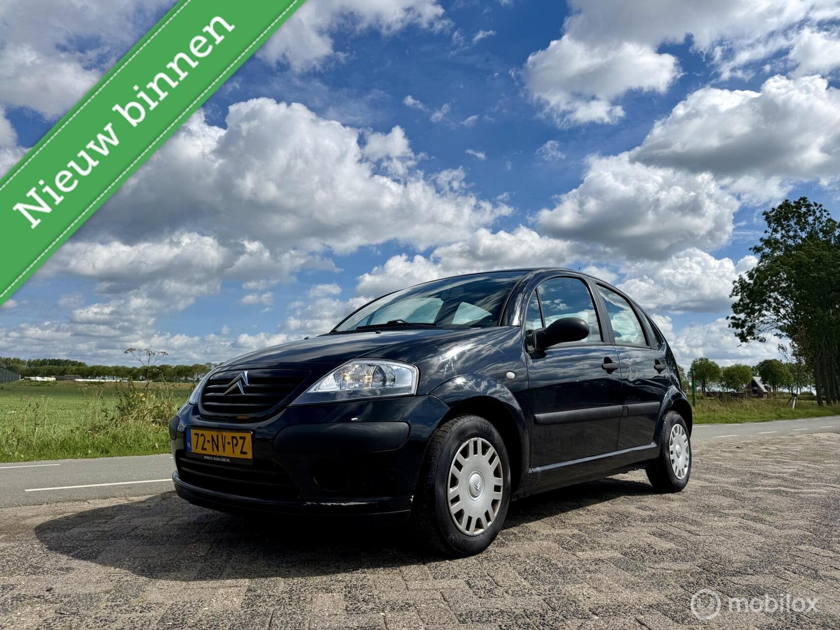 Citroen C3 1.1i Différence, BJ 2004, Airco, APK Juli 2027, Voorwielaandrijving, 4 cilinders, 60 pk, Zwart
