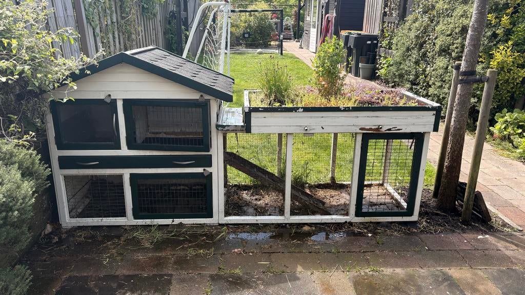 Konijnenhok, Dieren en Toebehoren, Ophalen, 90 cm of meer, Konijn, Hok