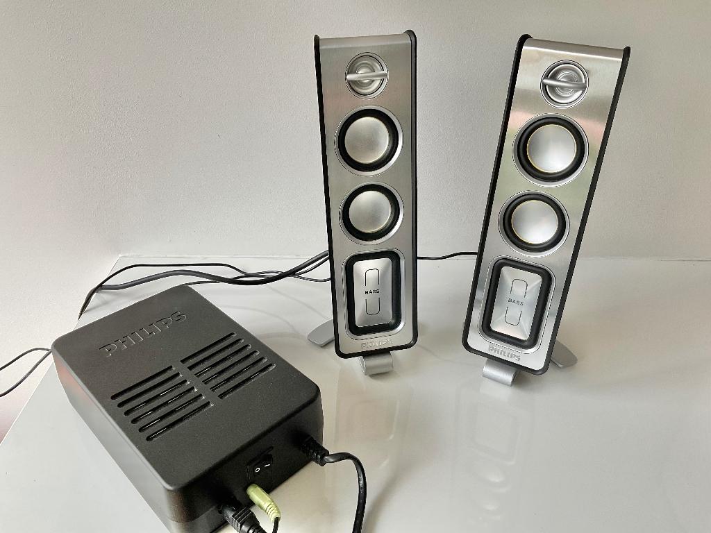 Philips MMS321/00 Multimedia Speakers 2.0, Ophalen of Verzenden, Gebruikt, Philips