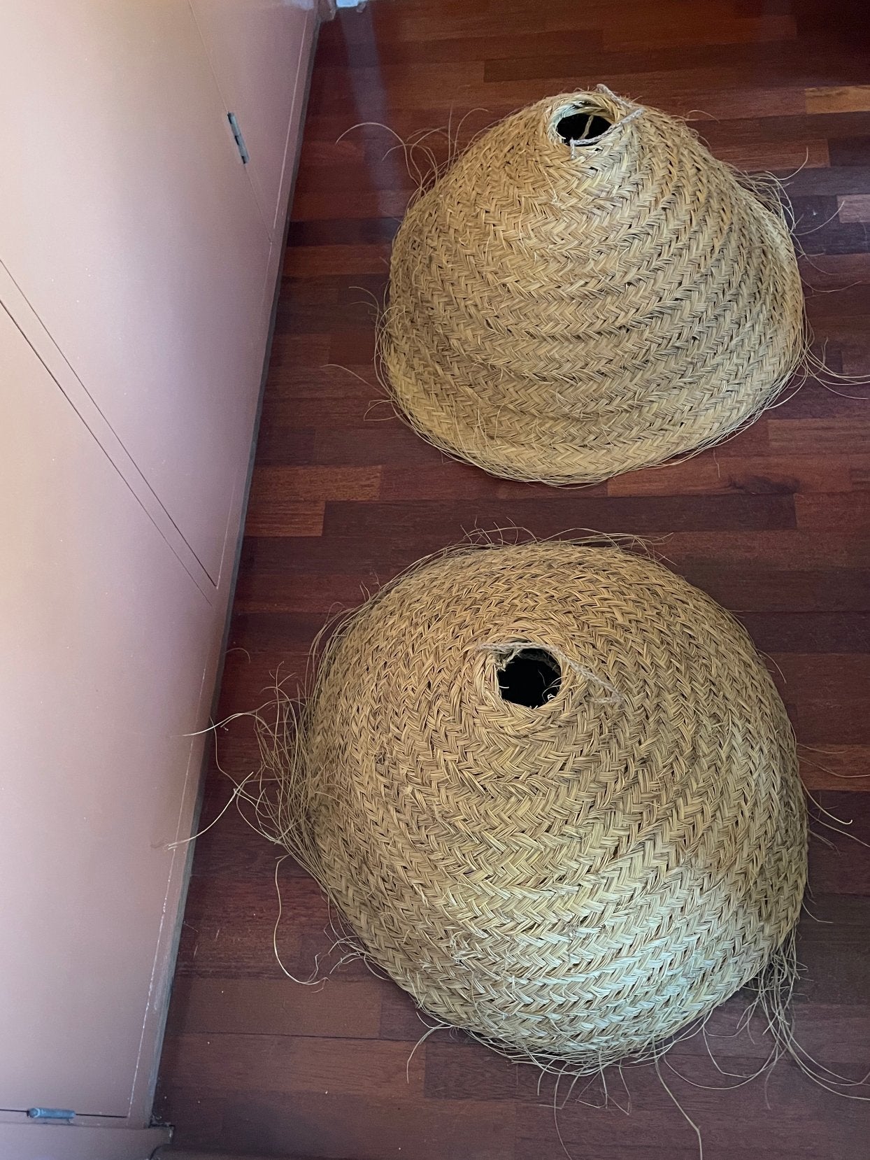 Zeegras lampen marokkaans, Huis en Inrichting, Lampen | Hanglampen, Ophalen of Verzenden, Zo goed als nieuw, Minder dan 50 cm