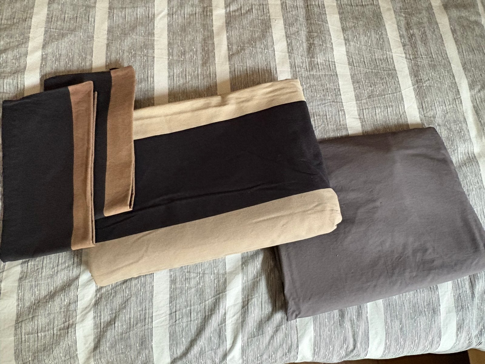 Complete beddenset: zomer/winterdekbed, molton, 2x dekbedove, Ophalen, Gebruikt, Wit, Tweepersoons