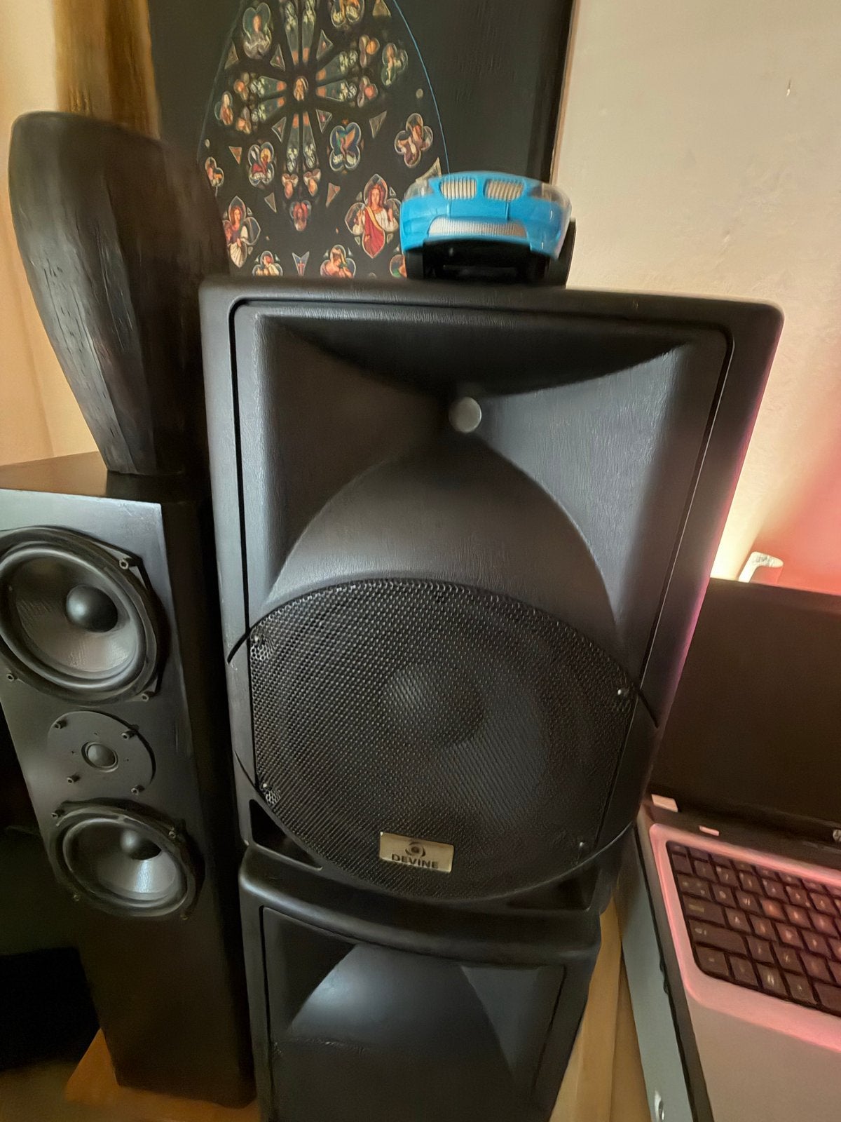 Devine Party Speakers - Krachtig Geluid voor Elk Feest, Gebruikt, Party speaker, Ophalen of Verzenden, Basreflex