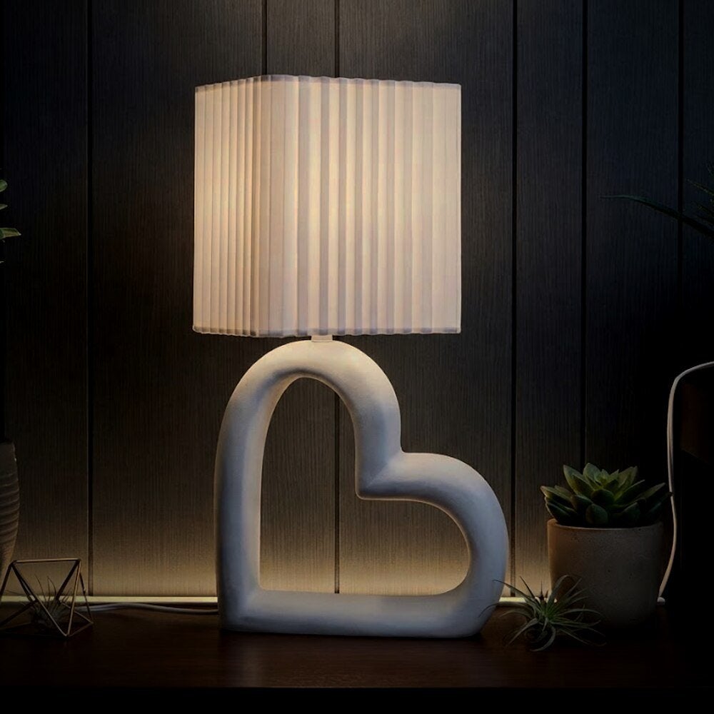 Heart Lamp – design tafellamp, Huis en Inrichting, Kunststof, 30 cm, Nieuw, Sfeerlamp