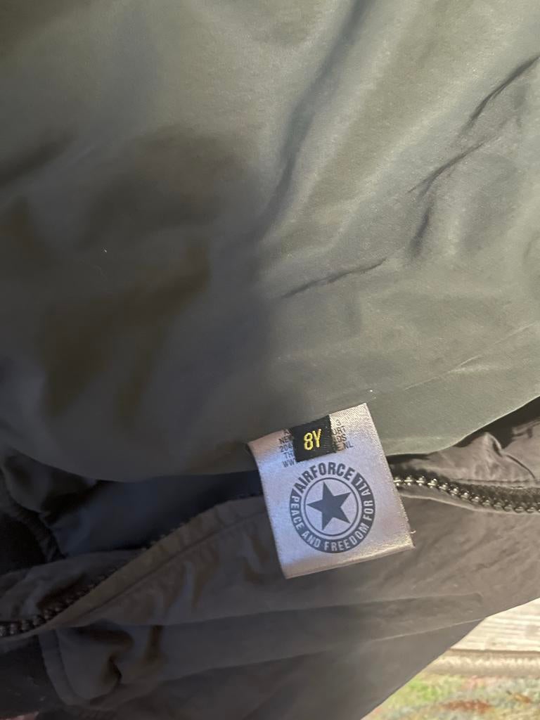 Airforce tussenjas voor jongens, maat 6-8 jaar, Ophalen of Verzenden, Gebruikt, Jongen, Jas