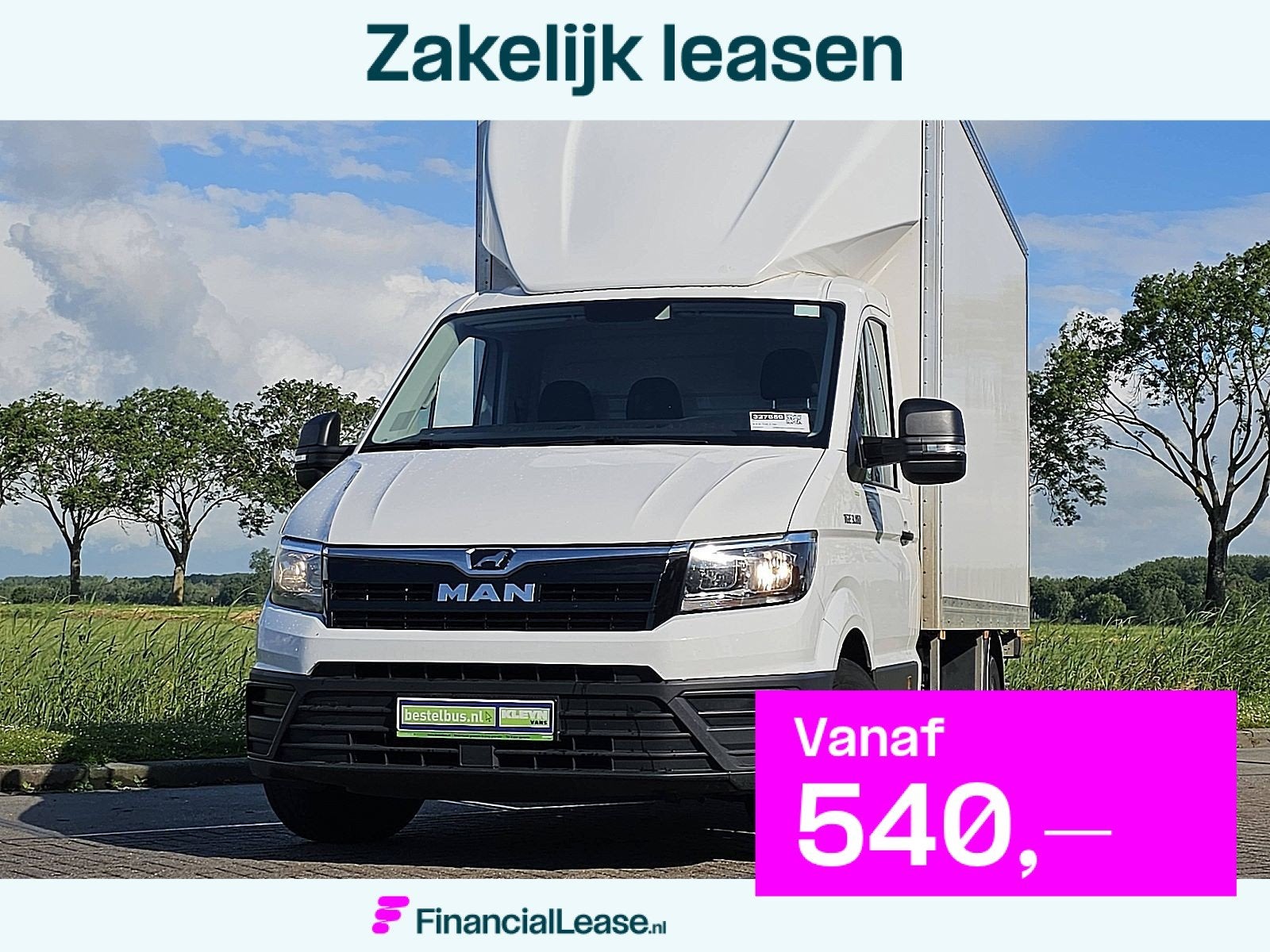 M.A.N. TGE 3.180 bakwagen laadklep!, Gebruikt, MAN, Wit, Bedrijf
