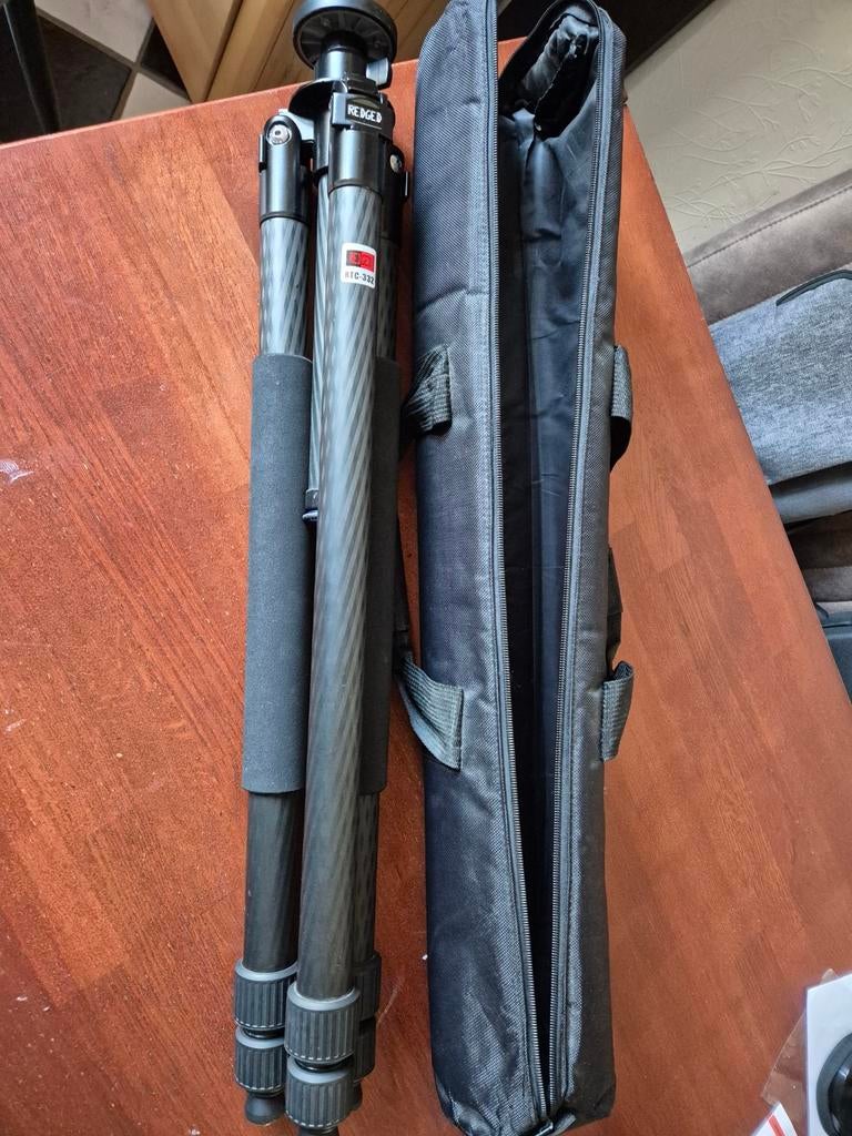 Gedged statief en redged monopod + gratis Manfrotto statief, Ophalen, Zo goed als nieuw, 150 tot 175 cm, Driepoot