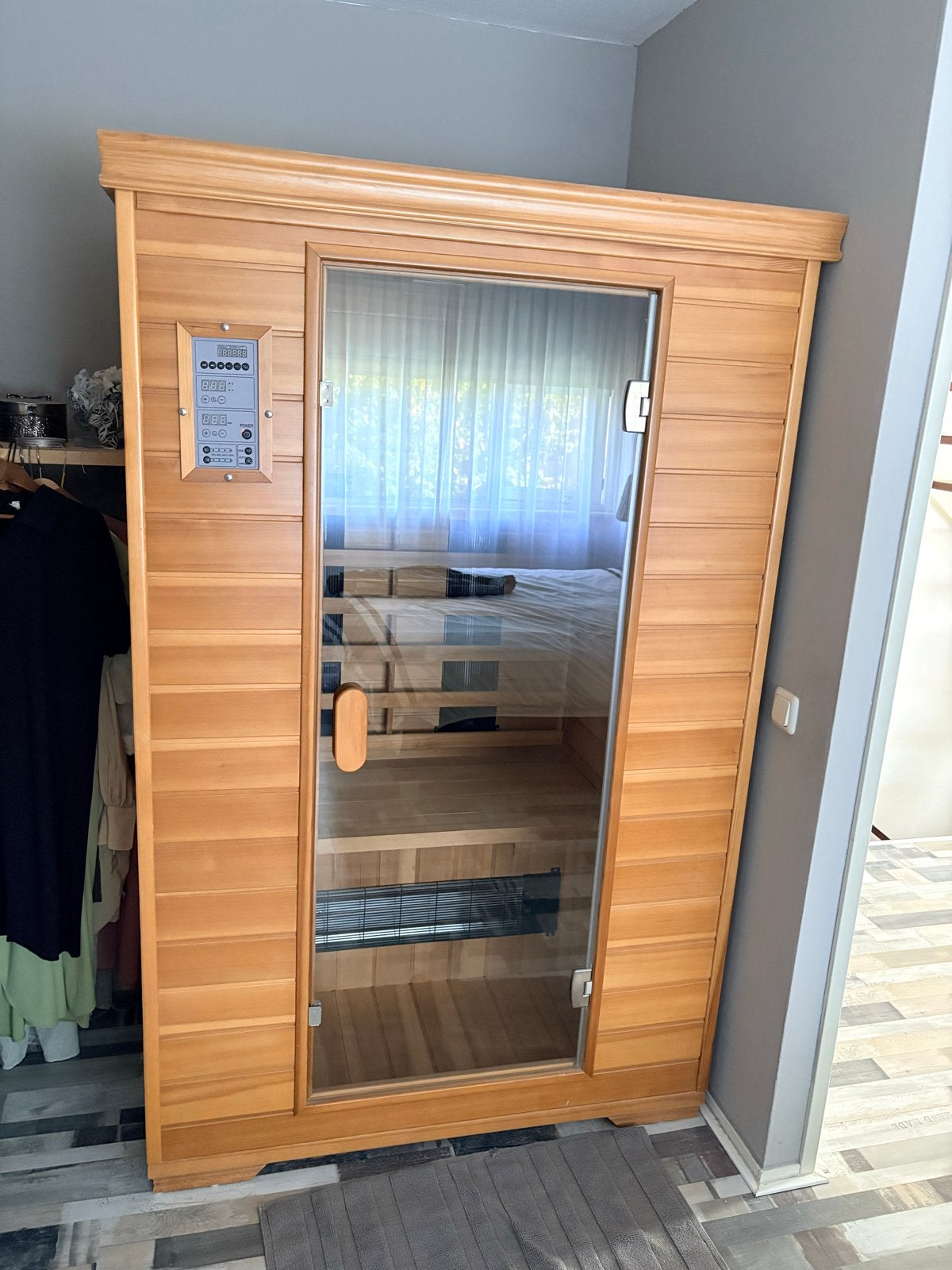 Infrarood sauna - Zo goed als nieuw, TEAB, Sport en Fitness, Ophalen, Zo goed als nieuw, Infrarood, Complete sauna