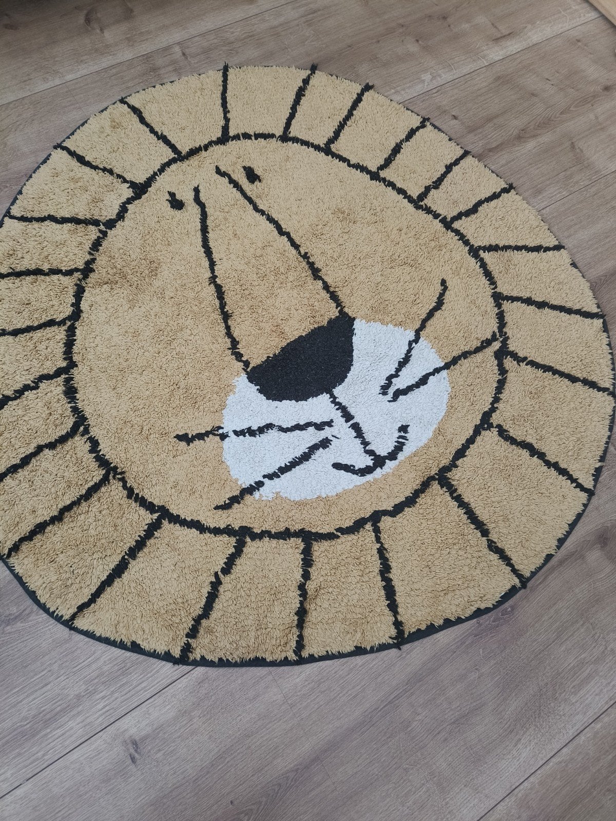 Tapis Petit Leeuw Vloerkleed - Zo goed als nieuw, Kindvriendelijk, Speels, Modern, 50 tot 100 cm, Rond, Zo goed als nieuw