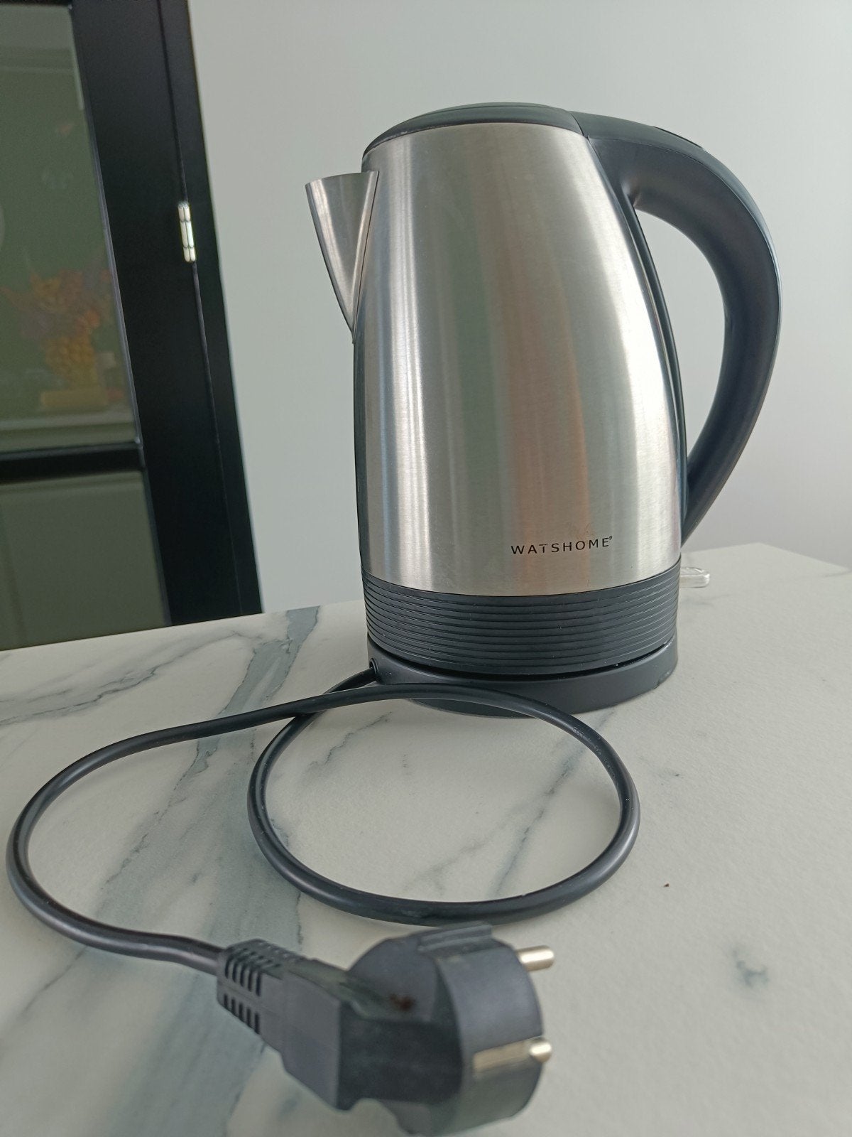 Watshome Waterkoker RVS 1.7L, 1 tot 2 liter, Ophalen, Gebruikt, Rvs
