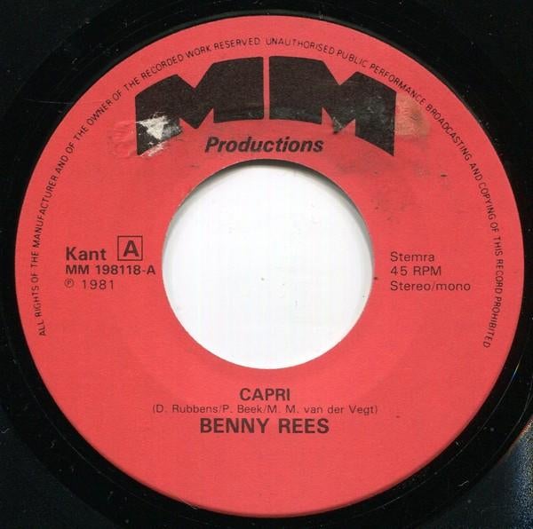 Vinylsingles benny rees gezocht, Ophalen of Verzenden, Zo goed als nieuw, Overige formaten, Levenslied of Smartlap